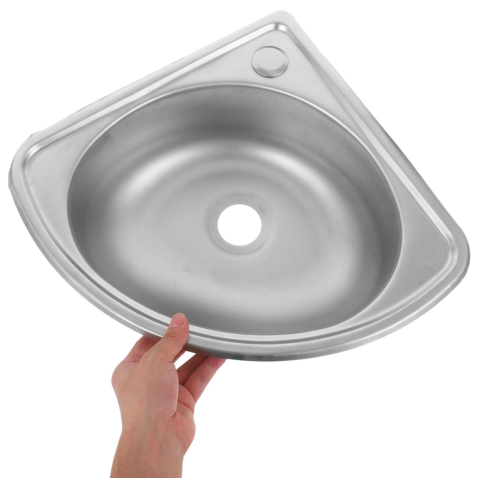 Fregadero Lavabo Sencillo Seno de Autocaravana Pequeño Acero Inoxidable para Varios estilos Diseño Multifuncional Material Resistente y para Cocinas Pequeñas y Motorhomes