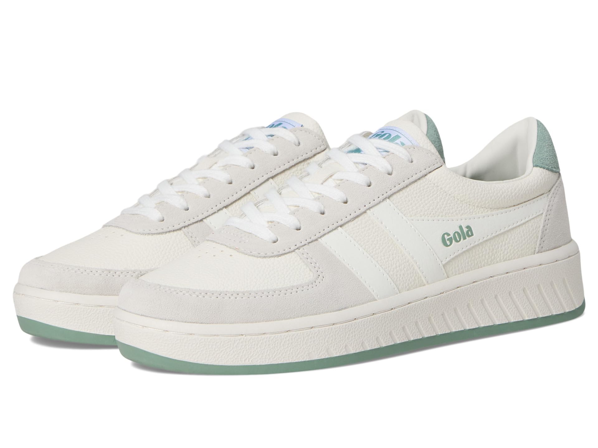 Gola Women's Grandslam '88 Sneaker, White/White/Green Mist, 8
