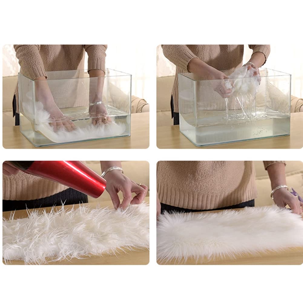 Amazon｜GLYYJP不規則なフェイクムートンマット ラグ カーペット