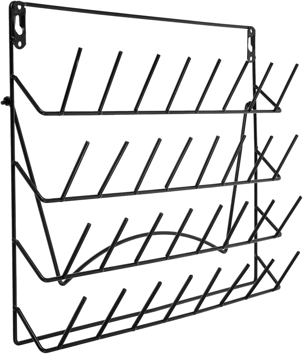 Lab Drying Rack Pegboard Bench Glassware Rack with Hanging Organizer Basket Tube Drying Wall Mounted Storage Shelf for Laboratory Glassware Storage and Drying 15.74 X 12.20 X 4.92 in
