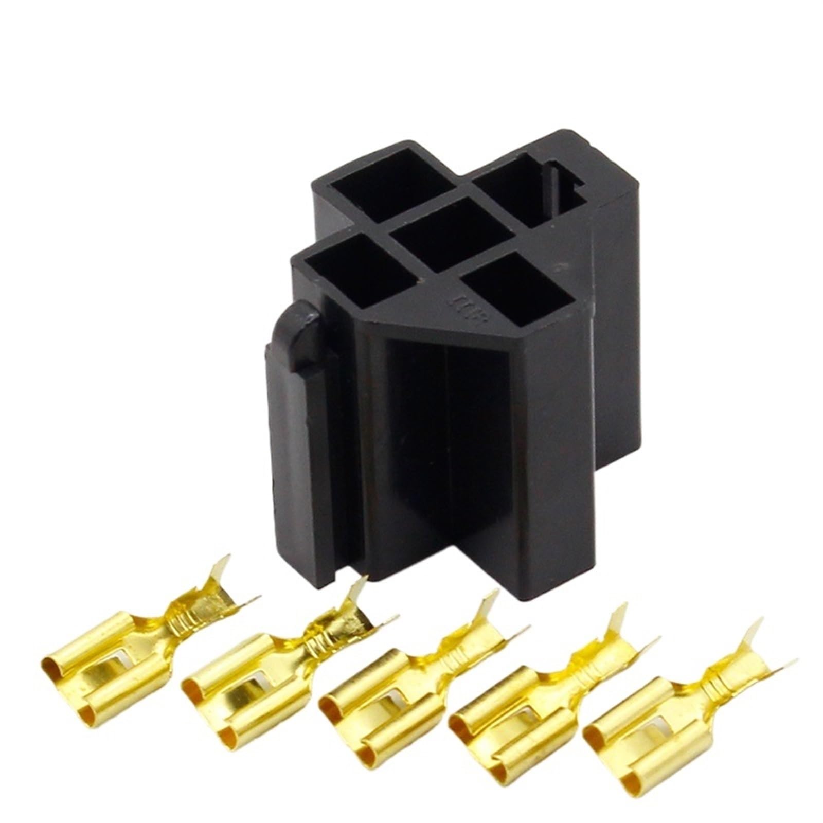 Support de prise de relais en polymère isolant avec cosses cuivre ajustées 6.3mm - 4