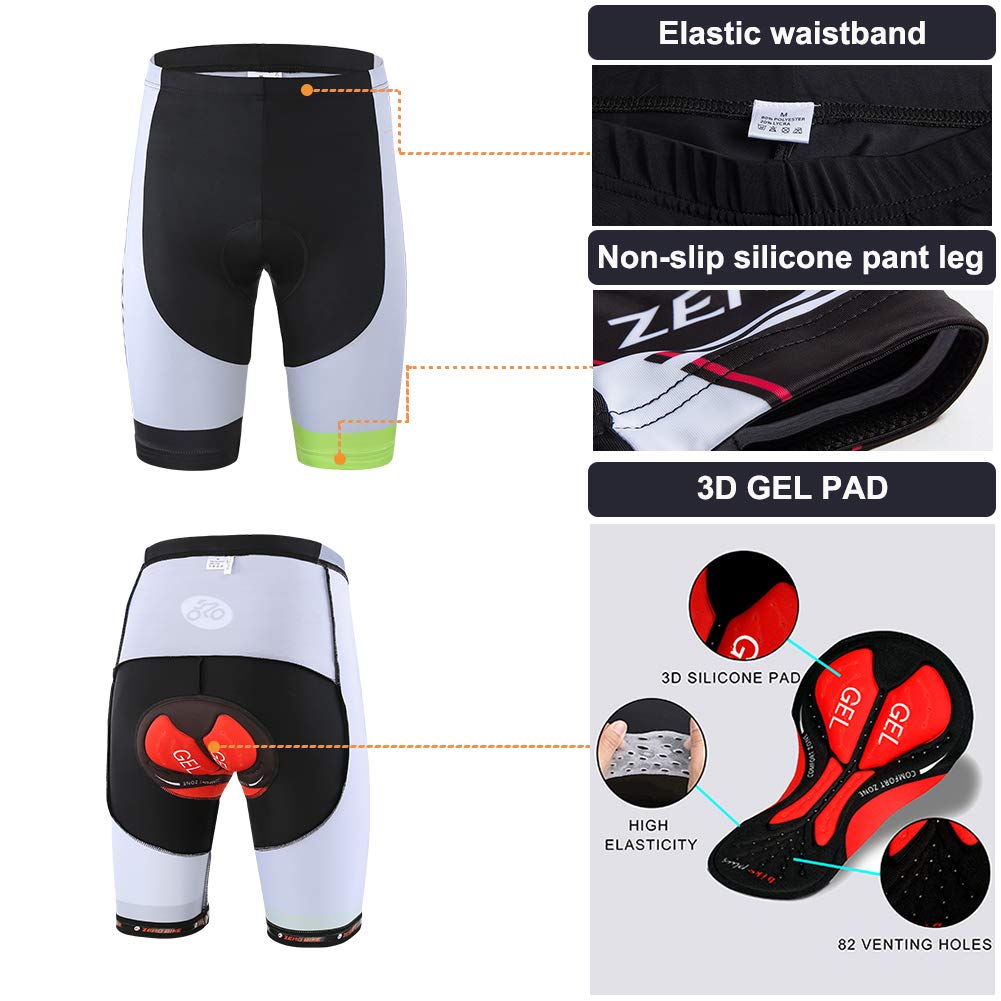 Uomo Manica Corta Jersey Abbigliamento Set, Ciclismo Magliette Corta Jersey Camicia Gel Imbottito Pantaloncini Ciclismo Equitazione Bike Sportswear