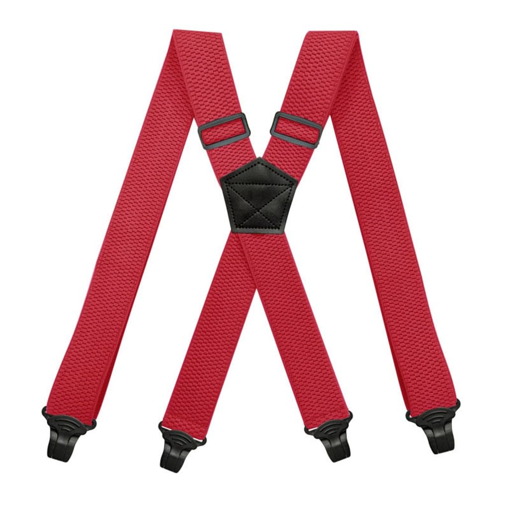 Liguero elástico universal para evitar camisas desarregladas con clip de hombros rosso