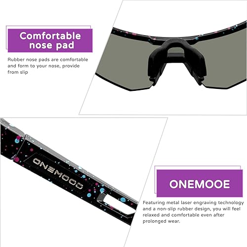 Miniatura 4 de QLIFE Gafas de sol polarizadas para hombres y mujeres, protección UV400, gafas deportivas para jóvenes, gafas para béisbol y correr