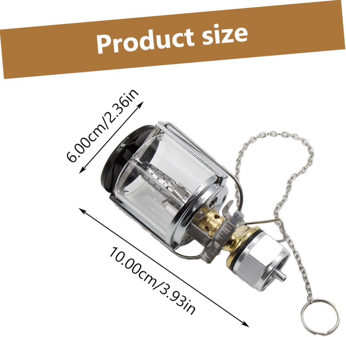 Portable Gas-Powered Camping Lamp with Cover and Carry Box Lightweight Outdoor Hiking Fishing Mountain Climbing and Tent Lighting Lantern
