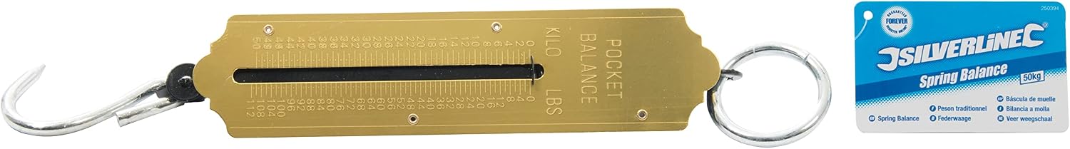 Silverline 250394 Spring Balance Scales 50kg (110lbs)