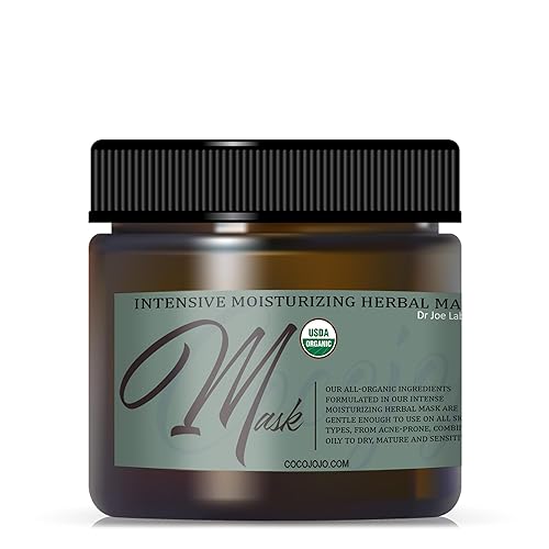 Máscara de hierbas hidratante intensiva - Ingredientes 100% orgánicos - 4 onzas - Mascarilla de desintoxicación facial de hierbas de limpieza