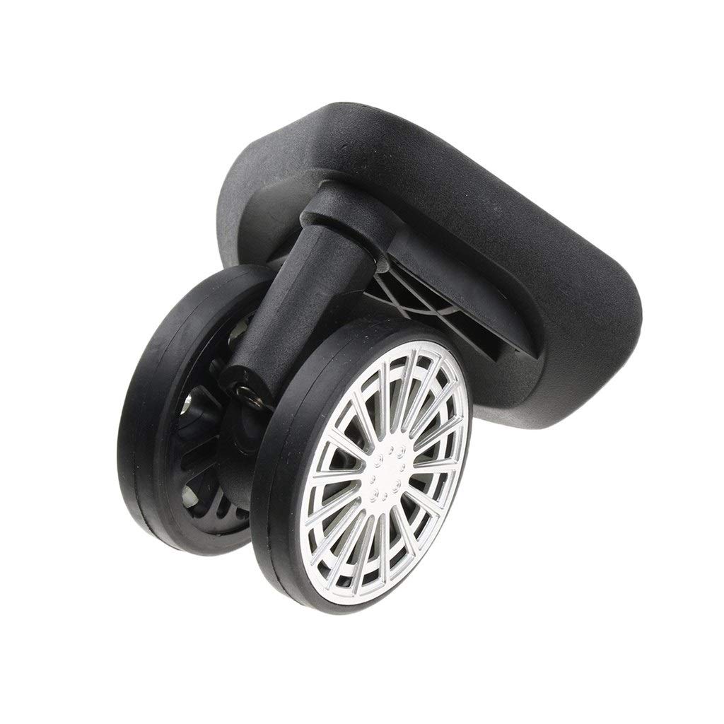 LCuiling-Castors, 1 Pair Luggage Suitcase Casters, Swivel Mute, Replacement Wheels, For Travelling Travel Accessories Repair Tool Casters Furniture Accessories