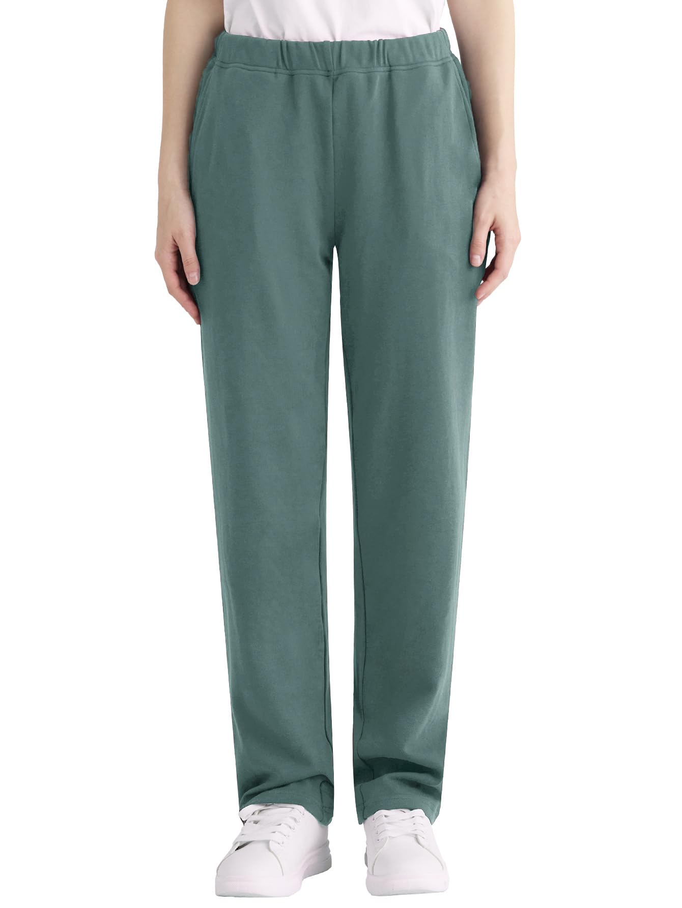 Weintee Womens 34 Inseam Tall Knit Pants with Pockets