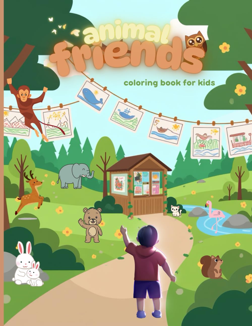 Animal Besties: A Super Cute Coloring Journey: 15 Adorable Animal Friends to Color and Enjoy