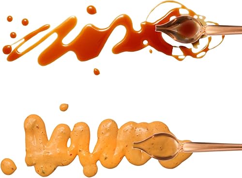 Miniatura 7 de Hemoton Cuchara de acero inoxidable para salsa, cucharón de salsa, cucharón de salsa, cucharón de arte de chef, cuchara de dibujo de chocolate para