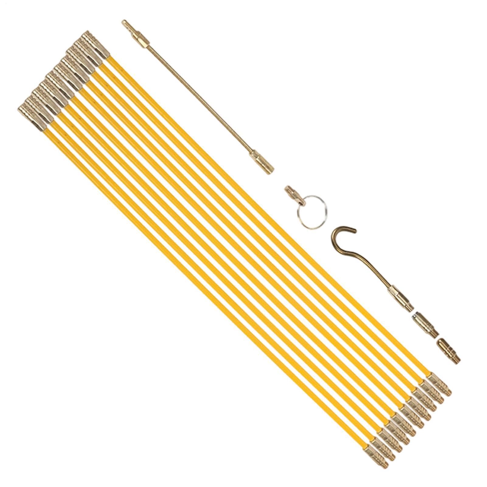 Palitos de fibra de vidrio y varillas de tracción para conductos de electricista