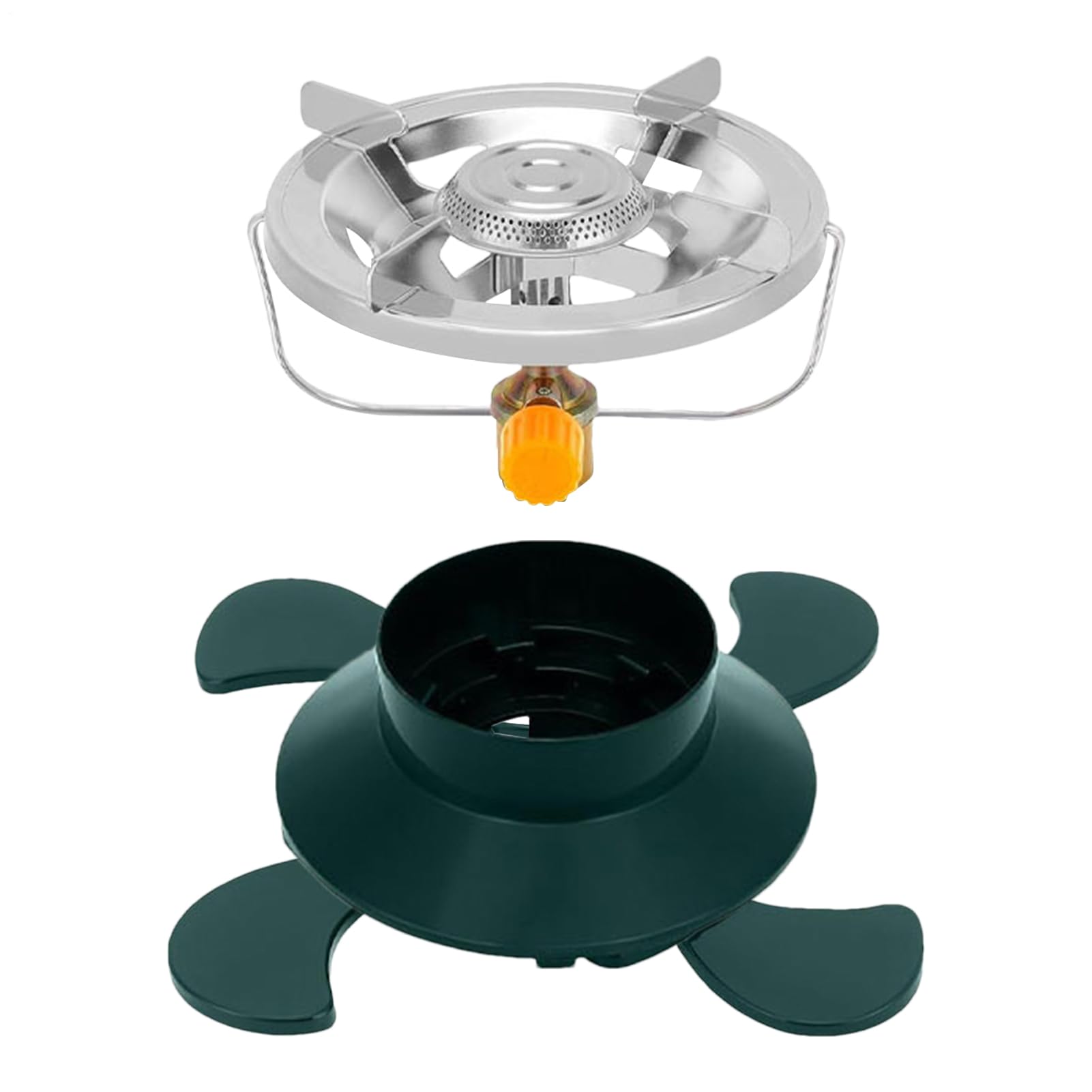 Cuisine de randonnée base de brûleur ajustable et support pliable de réchaud de camping