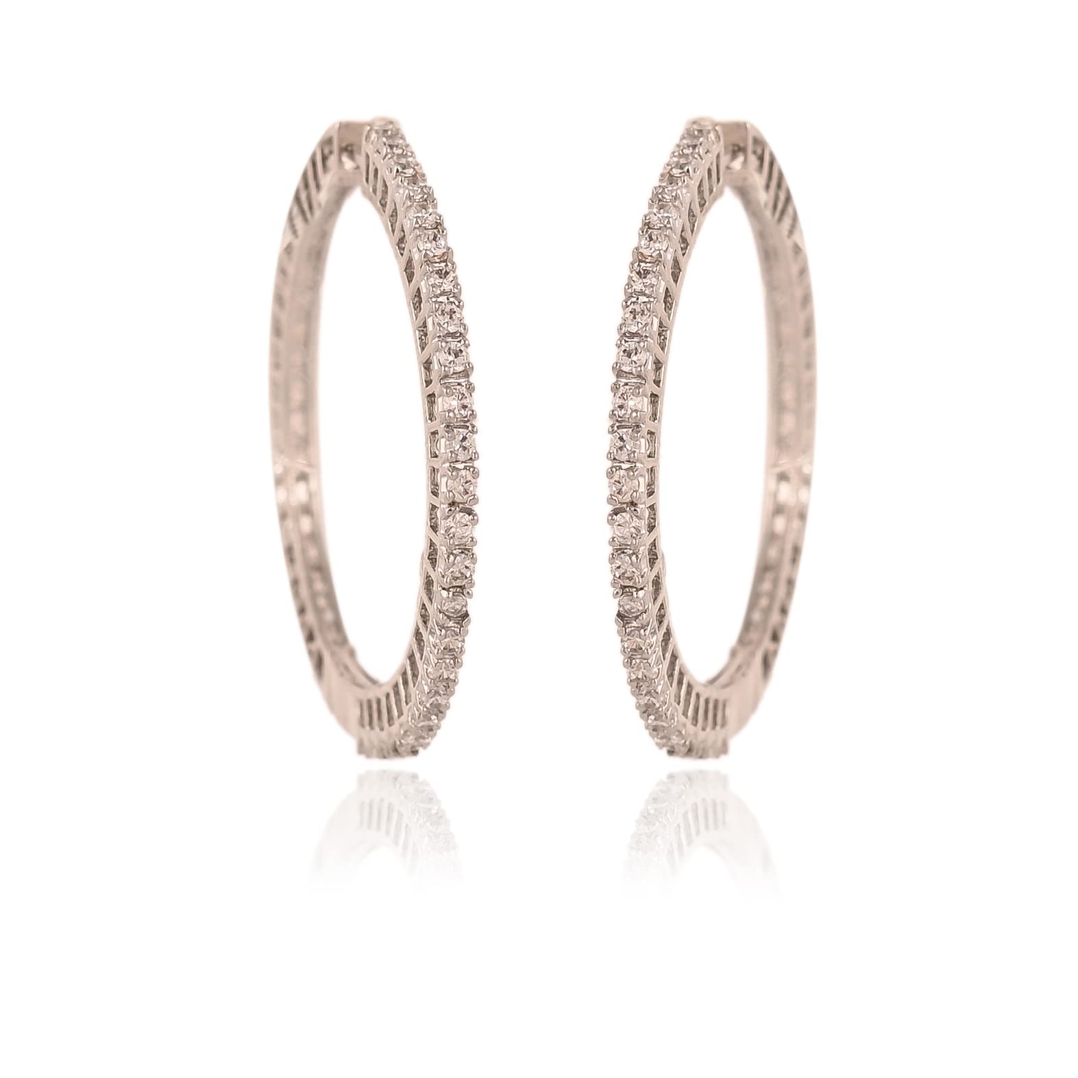 See full amazon price history chart for Ratnavali Jewels Earrings American Diamond Rose Gold Plated Bali Round Hoop Earring For Women/Girls Ratnavali Jewels Earrings American Diamond Rose Gold Plated Bali Round Hoop Earring For Women/Girls (B09XVL13BW) Amazon Price History, Amazon Price Tracker