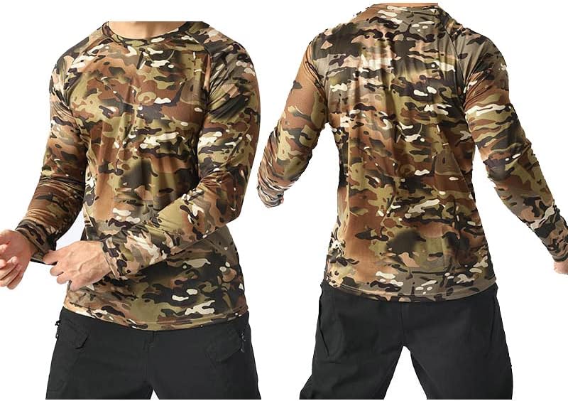 Outdoor Sports Airsoft Hunting Shooting Uniform Combat BDU Tactical Quick Dry Camouflage Shirt