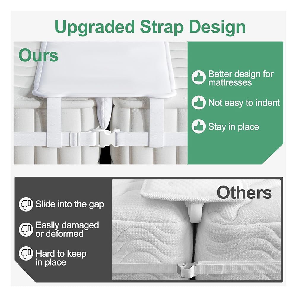 10" Pont de Lit Extra Large Twin Bed Connector pour Les Séjours, Chambre Familiale