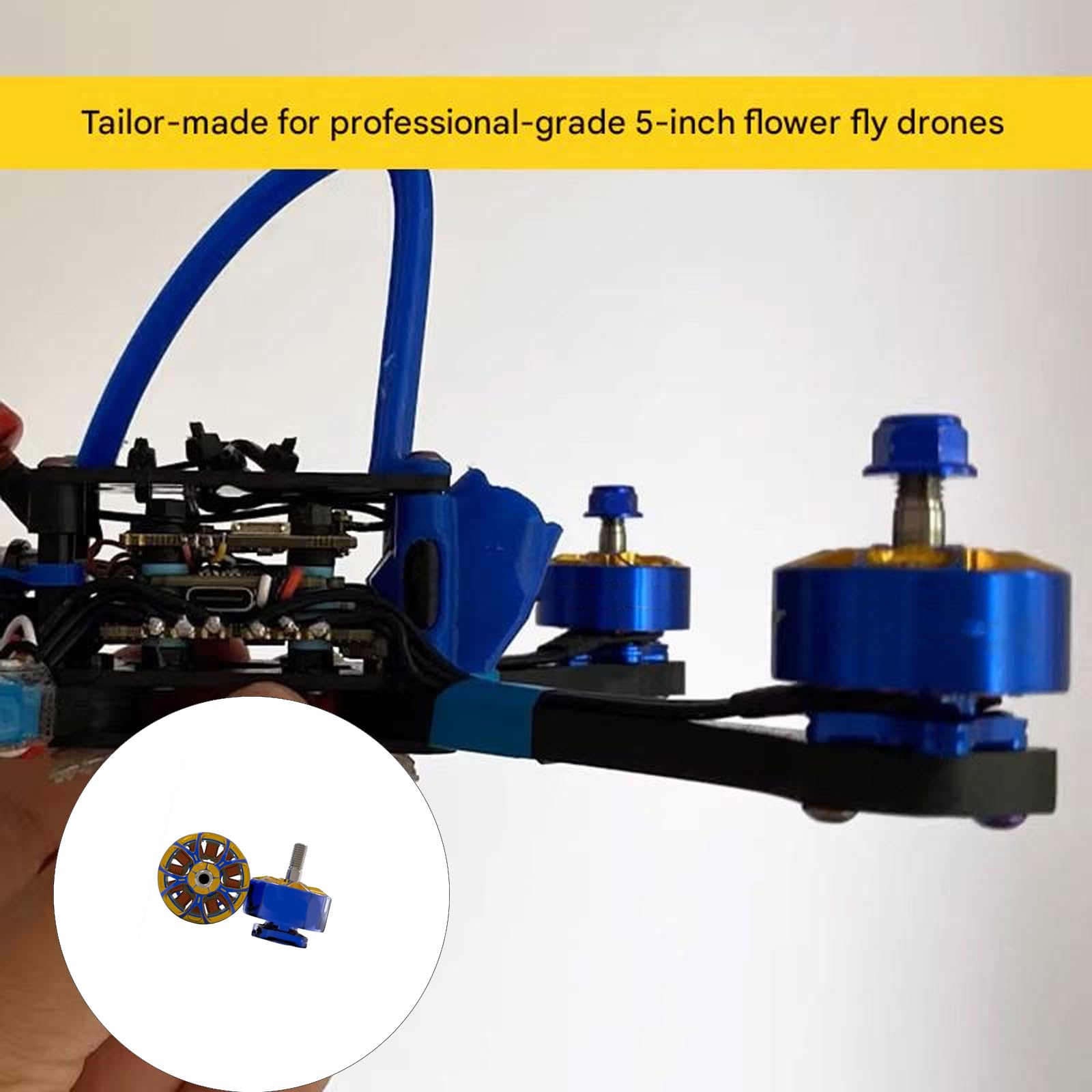 Motor FPV de aleación de aluminio para actualización de energía, componente compacto sin escobillas, uso de actualización de reparación de ensamblaje, pieza de repuesto para práctica de vuelo, pieza