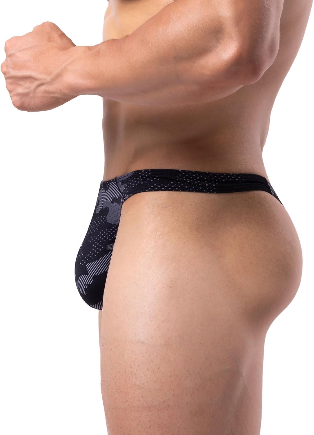 Summer Code Men's Thong G-String Underwear Micro Mesh Bulge Pouch Thong Panties Soft Stretch Bikini T-Back Underwear - Image 4