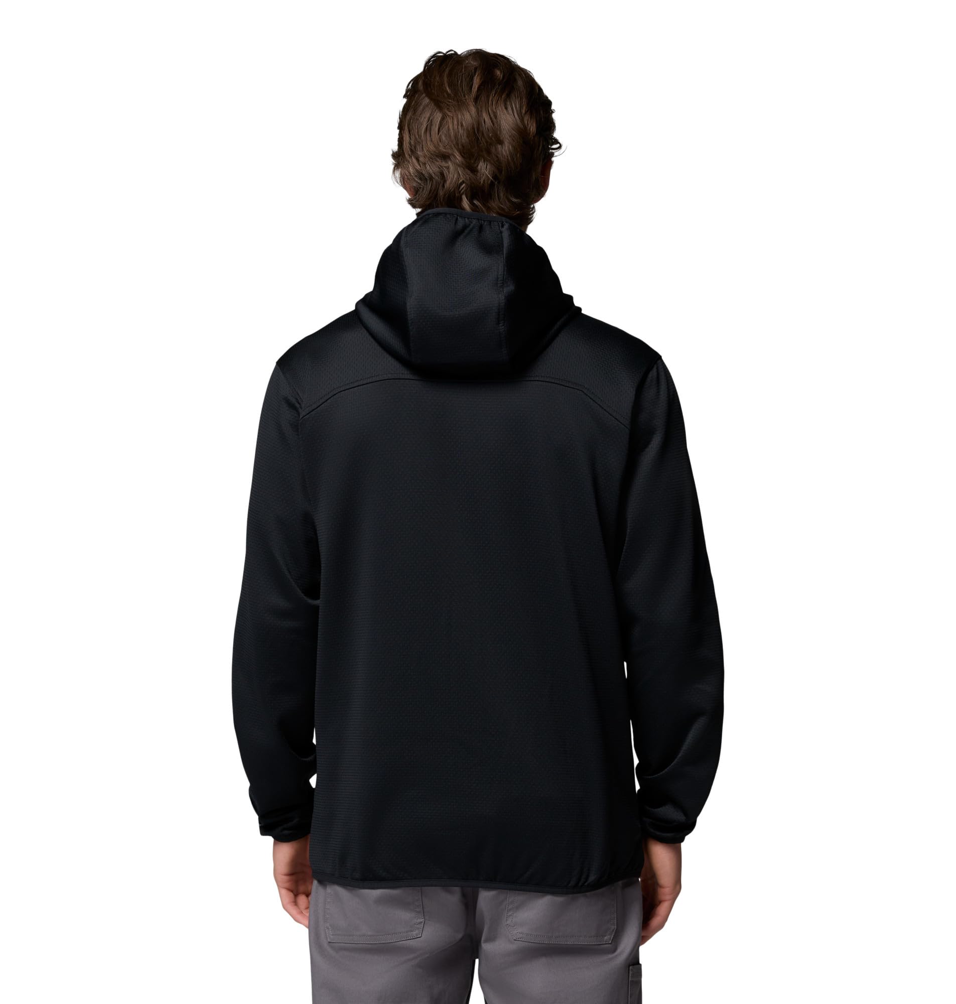 Columbia Tall Heights Hooded Grid Fleece Full Zip, Chaqueta De Forro Polar Con Cremallera para Hombre