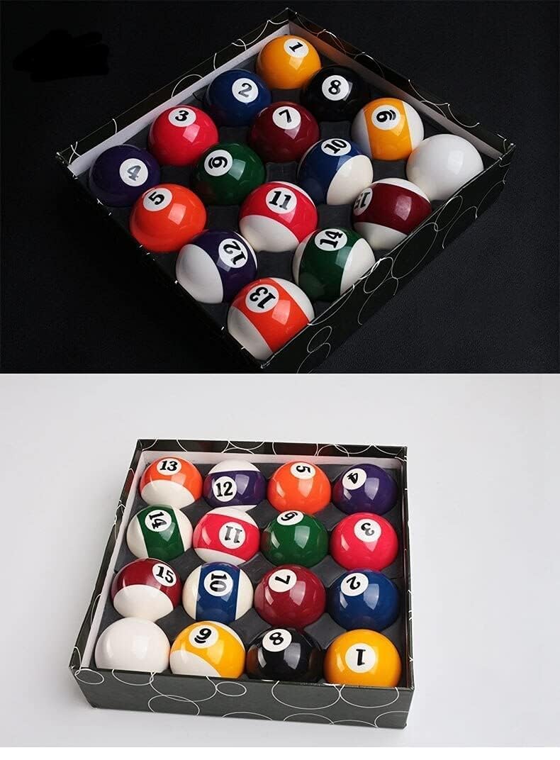JBB Billiards Pool Ball Set of 16 Balls (52.5mm) with Designer Black Box