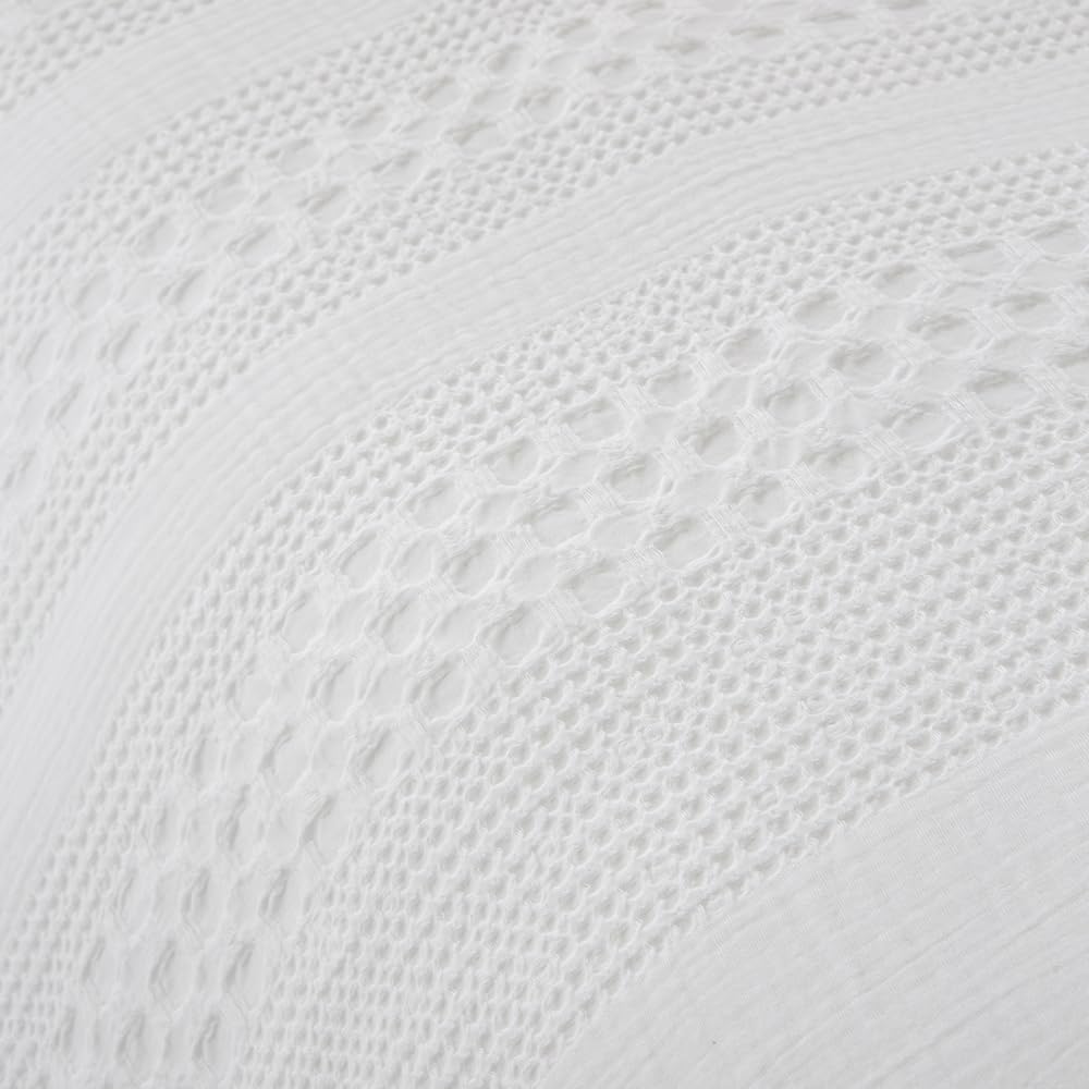 COTTON ARTean Funda Nórdica Cama 180 Algodón Waffle LARRUN Beige | Incluye 3 piezas: F. Edredón 260x240 + 2 F.de Almohada Cierre Botones. Certificado OEKO-TEX