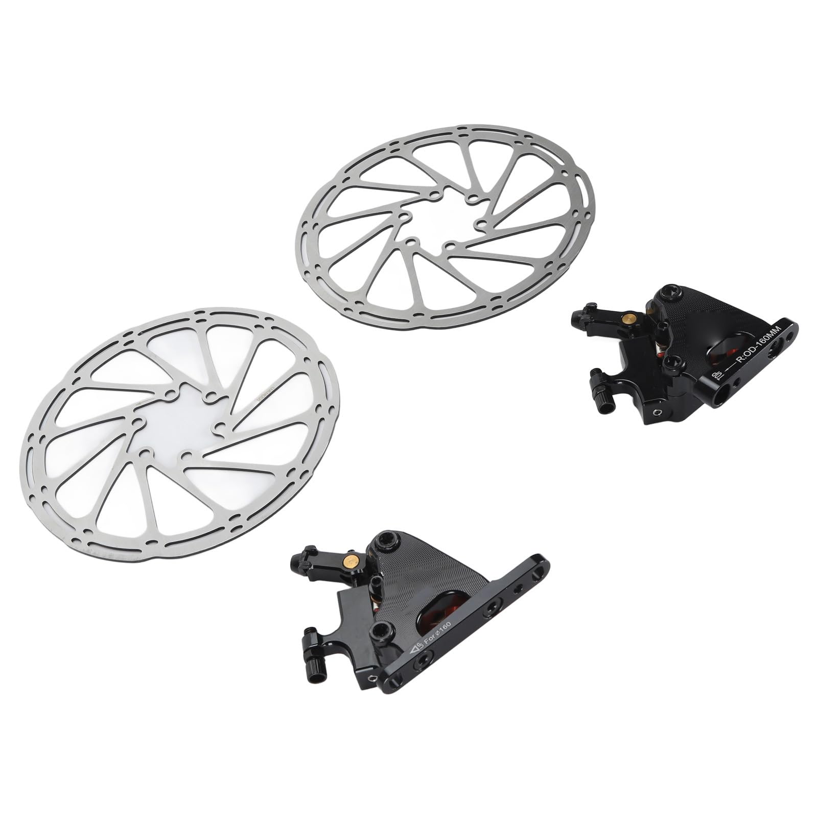 Zestaw hamulca tarczowego roweru aluminium aluminiowe zaciskanie ze stopu Aluminiowe lekki cichy przedni tylny hydrauliczny hamulca tarczowy na rower górski