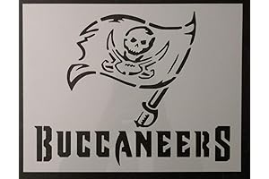 TP Bay Buccaneers Custom Stencil - NFL Team Stencils for DIY Art and Craft Projects