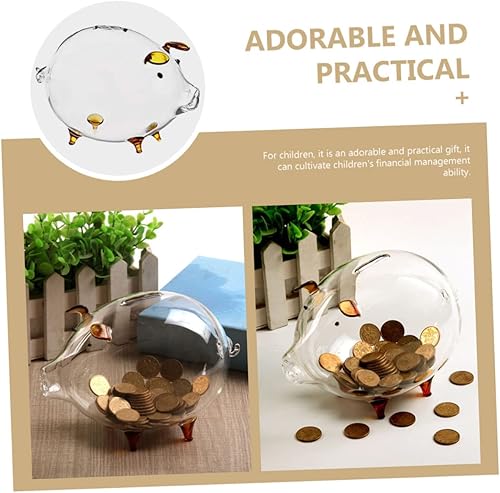 Miniatura 6 de ibasenice Alcancía de animales de la cartera del cerdo de los niños del tarro de ahorro del tarro del dinero del tarro del dinero de dibujos