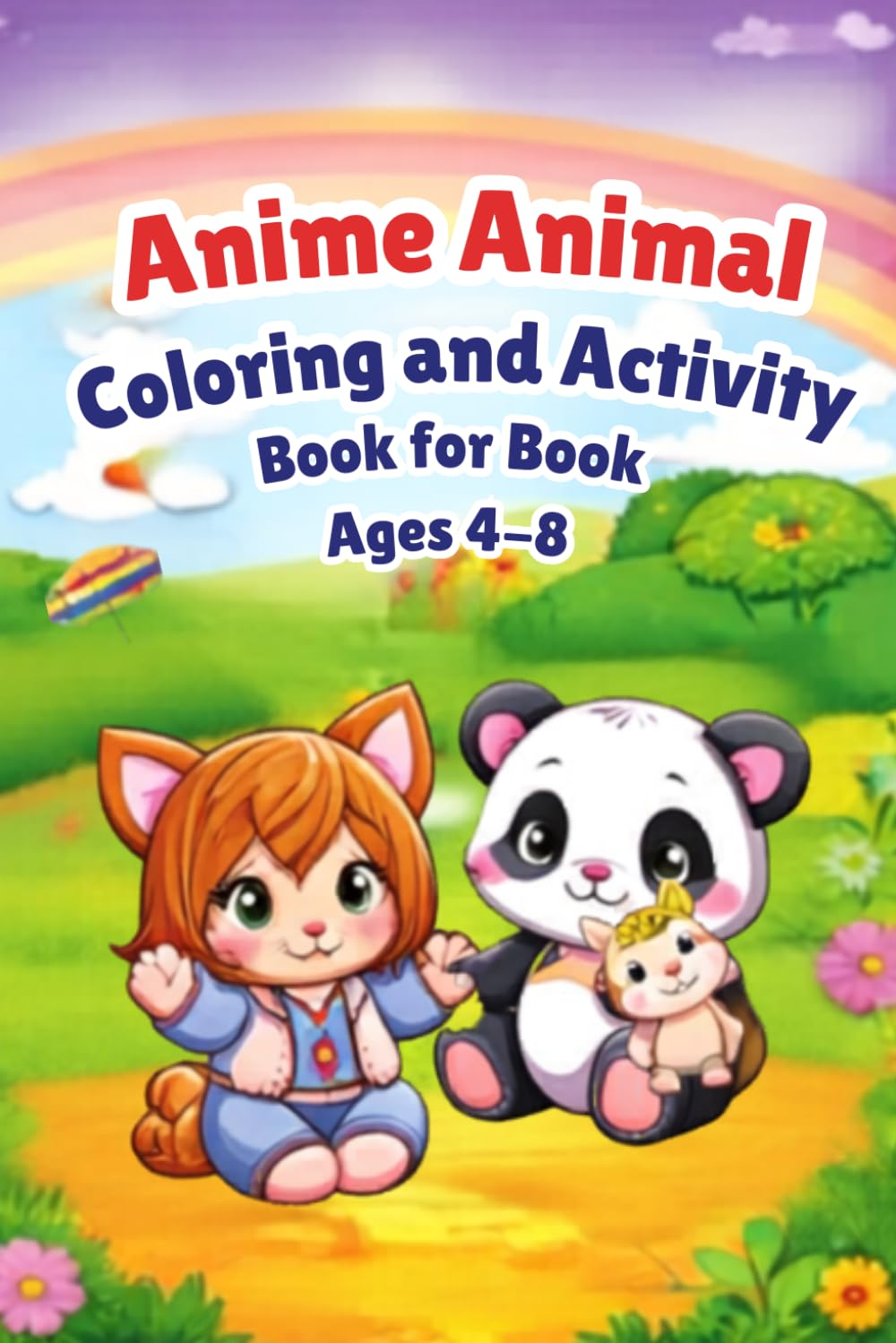 Anime animal fun activity book: Anime animal activity book