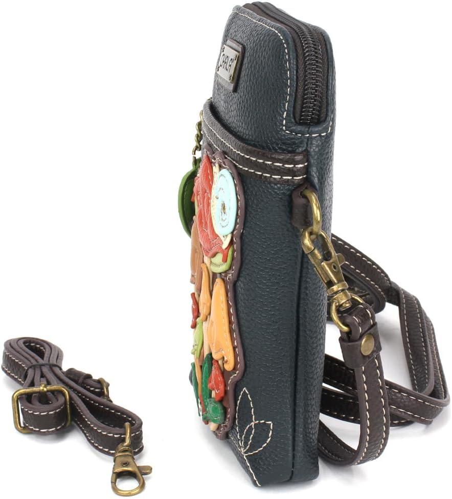 Chala Crossbody Cell Phone Purse-Women Canvas Multicolor Handbag with Adjustable Strap - Image 3