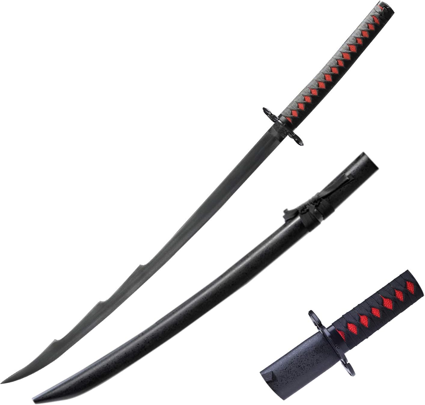 Handmade Katana Samurai Sword, Kurosaki Ichigo Sword, Cosplay Anime Sword Zanpakutou New Moon 56 in