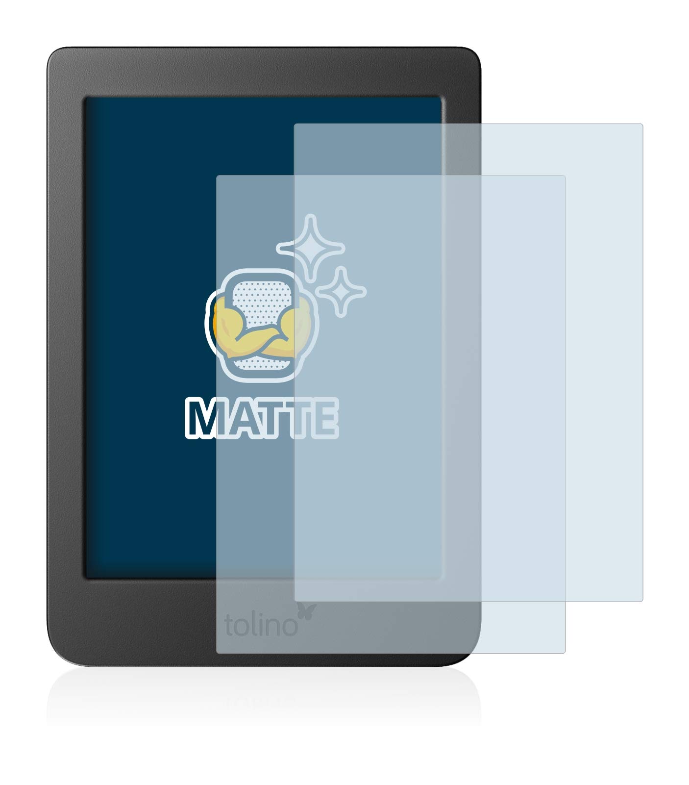 BROTECT AirGlass Mattschutzfolie Für Tolino Page 2 - Entspiegelt, 9H Kratzfest, Anti-Fingerprint, Made In Germany