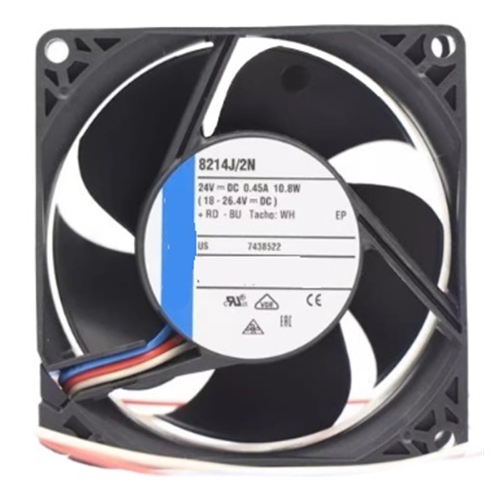 LZIKKGKI 8214J/2N 10.8W 24V 8038 Three Wire Cooling Fan