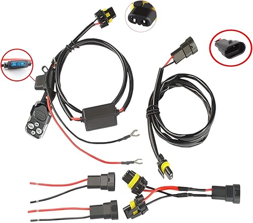 Miniatura 6 de Interruptor de control remoto de barra de luz LED interruptor remoto de arnés de cableado de relé controlador inalámbrico encendidoapagado