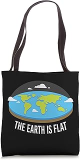 The Earth Is Flat I Flat Earth Planet Astrology Science Tote Bag