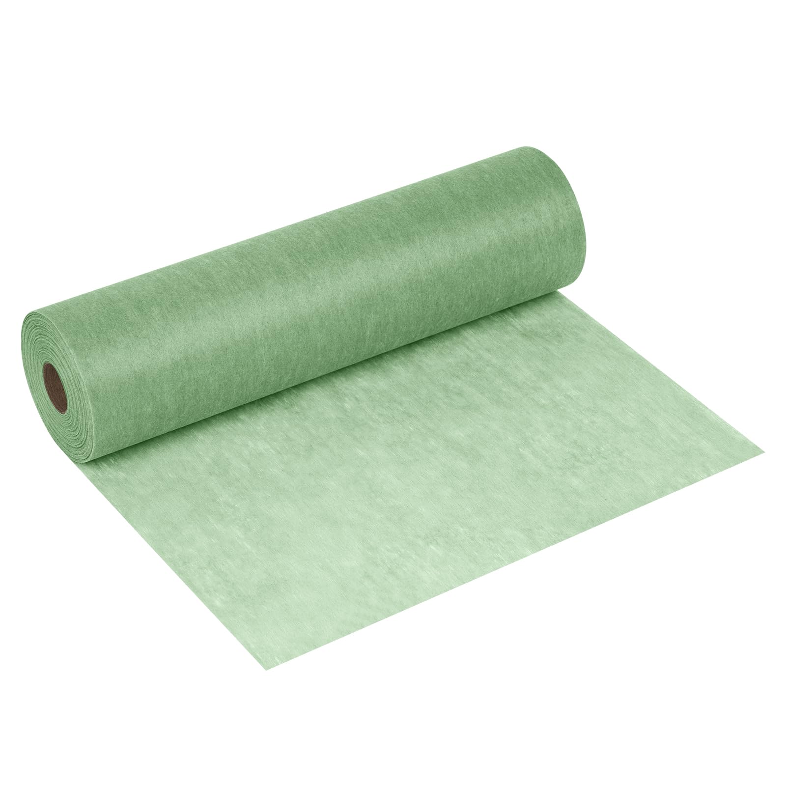 AUAUY Non-woven Table Runner Roll, 30cmx30m Table Decorative Ribbon (Green)
