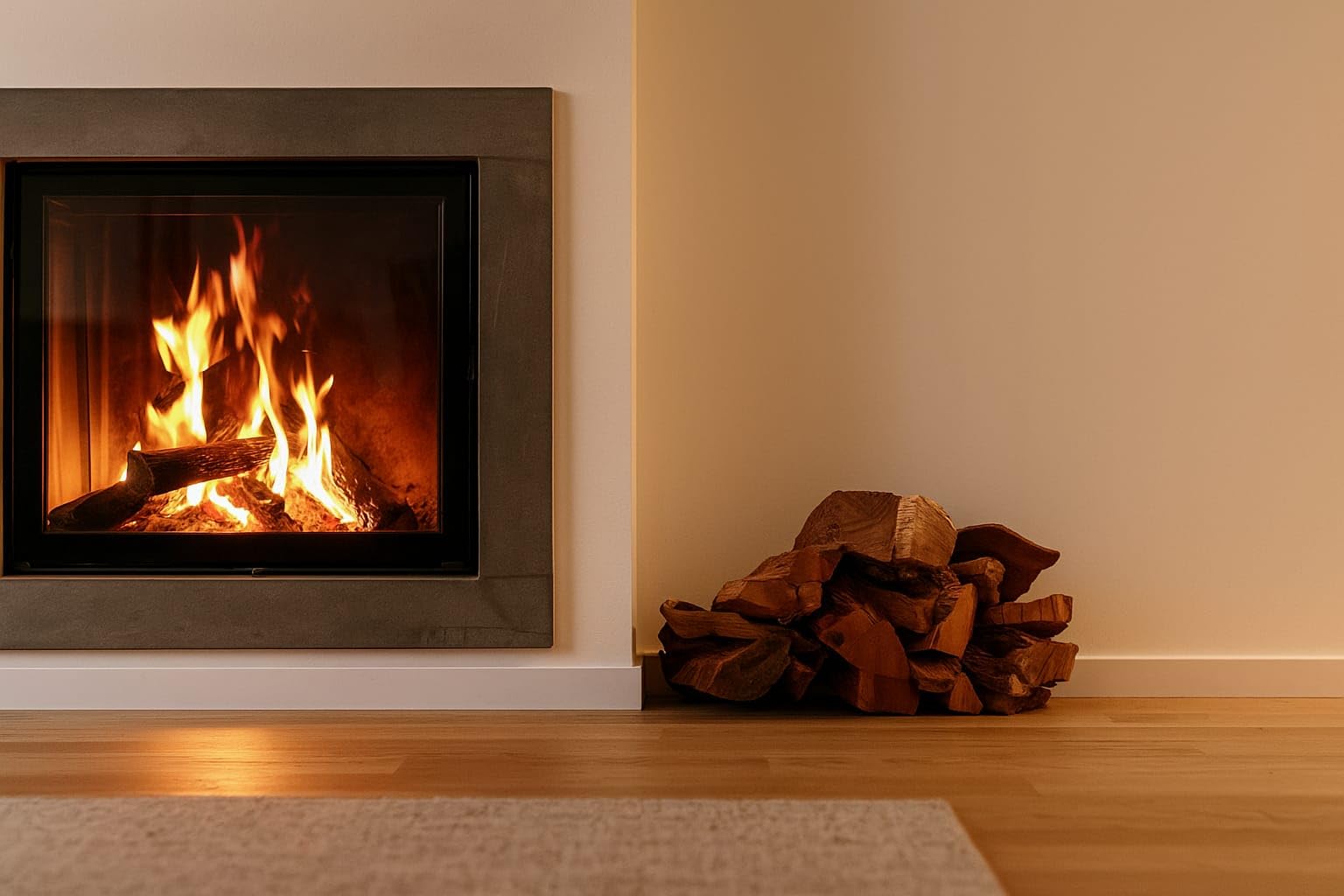 OLD TERRA NATURAL | Kit Leña Premium 10kg para Chimenea, Barbacoa y Horno de Pizza | Troncos seleccionados, Astillas de Frutal y Guantes de Cuero de Calidad — view 6