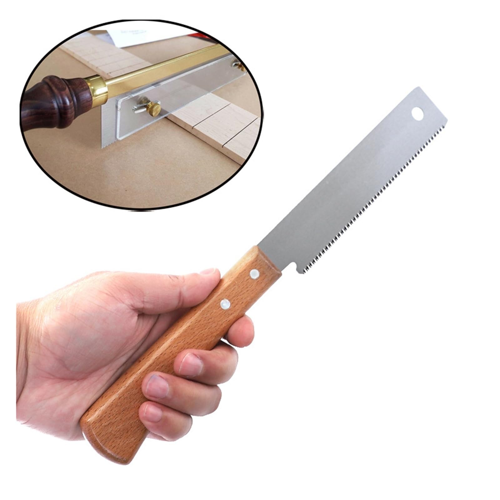 Herramienta profesional para reparar trastes de guitarra hecha a mano.