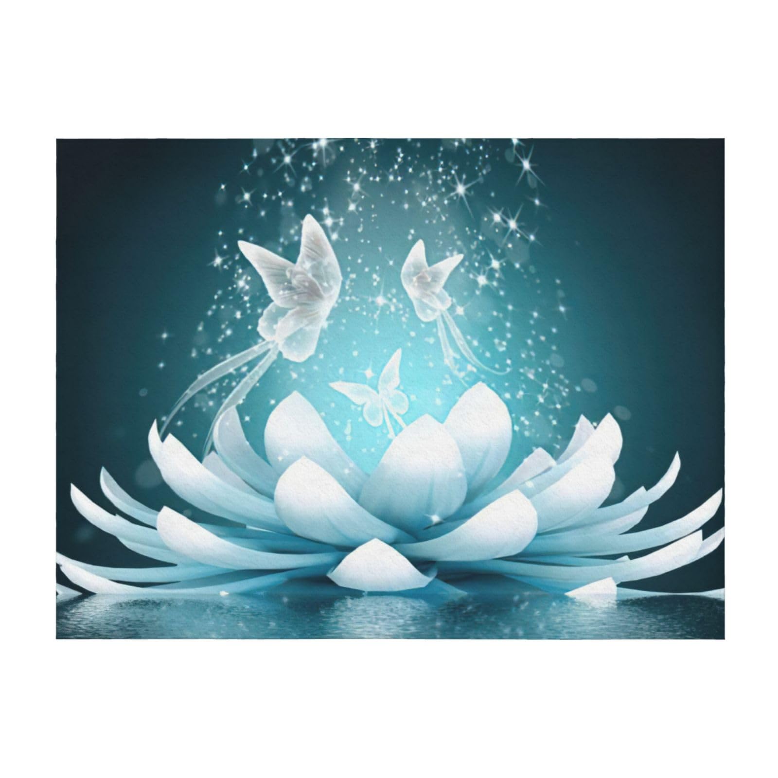 Couverture légère fleurs de lotus pour lit : la solution confort toutes saisons