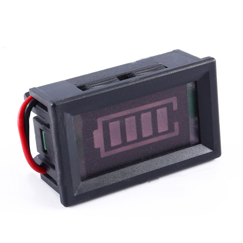 Gemini_mallĀ® 12V Lead-acid Battery Capacity Tester Panel Power Voltage LED Display Indicator