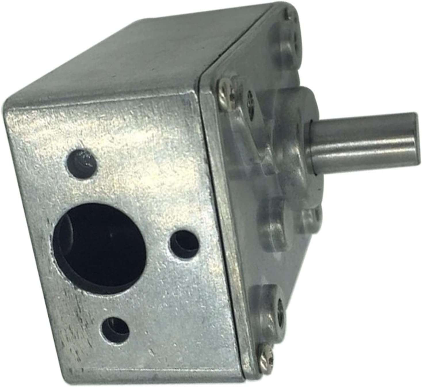 Speed Box 17/31 / 50/100 / 290/505 Gearbox, Function Use for DC Worm Geared Motor, Metal Worm Gearbox with Forward and Reverse Rotation Reducer Gearhead (Size : 50 : 1)