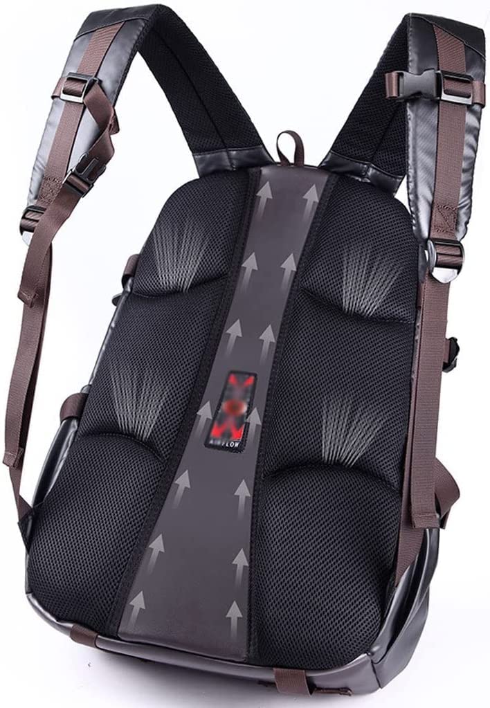 Mochilas Grandes De Cuero Para Hombres Y Mujeres Mochilas De Cuero Para Computadora Portátil Mochila Retro De 15.6 Pulgadas Mochila De Trabajo/Negocios