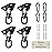 Aisto Heavy Duty Swing Hangers for Wooden Sets 2000 LB Capacity Hammock Hanger 360 Swivel Stainless Steel Swing Hardware Accessories 2 Packs for Porch Playground Yoga Heavy Bag