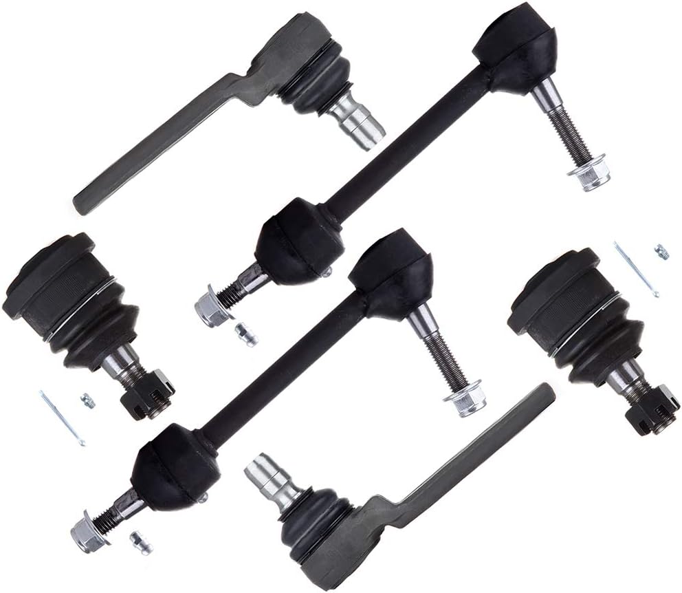 cciyu Front Upper Lower Ball Joint Sway Bar End Link fit for 1995-1997 for Ford Crown Victoria 1995-1997 for Lincoln Town Car for Mercury Grand Marquis 6pcs Suspension Kit