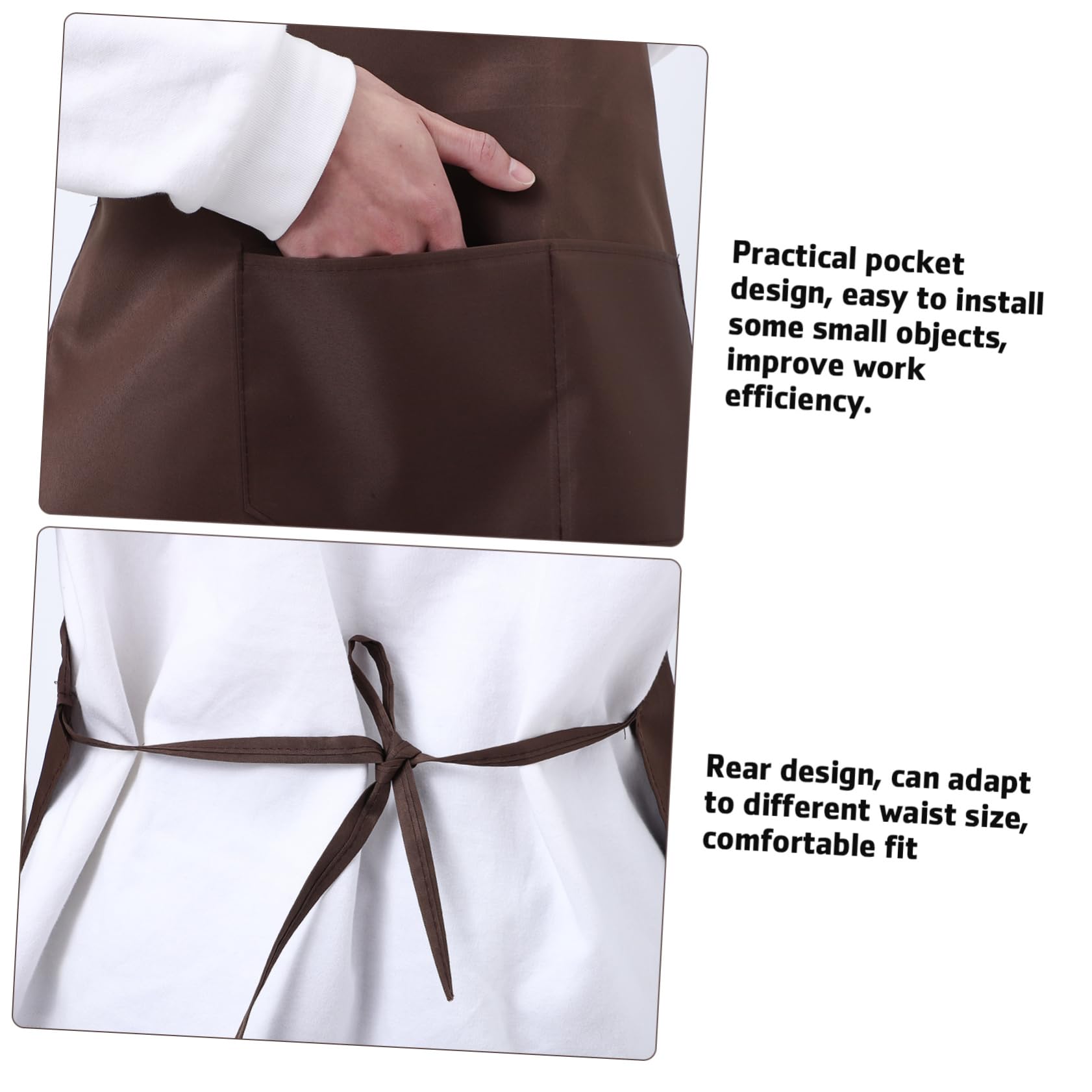 Hohopeti 12 Piezas Delantales de Cocina Unisex Colgantes con Bolsillo Frontal Resistentes y Versátiles para Hogar Peluquería y Taller