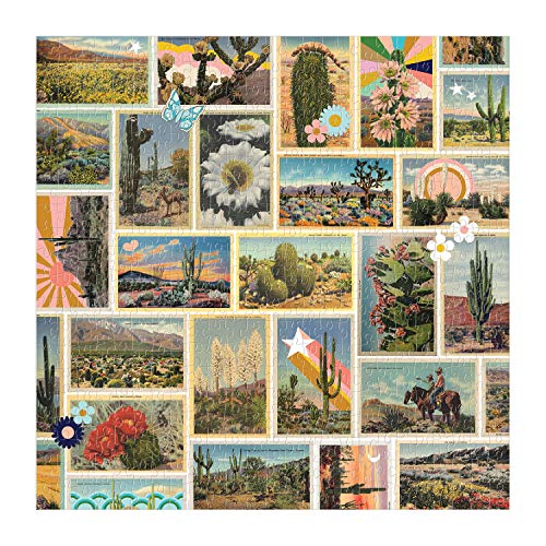 Galison Painted Desert Puzzle, Rompecabezas de 500 Piezas, 20” x 20” – Rompecabezas con Fotografías Coloridas y Vivas del Desierto – Piezas Gruesas y Resistentes, Actividad Familiar Desafiante, Gran Idea de Regalo miniatura 3