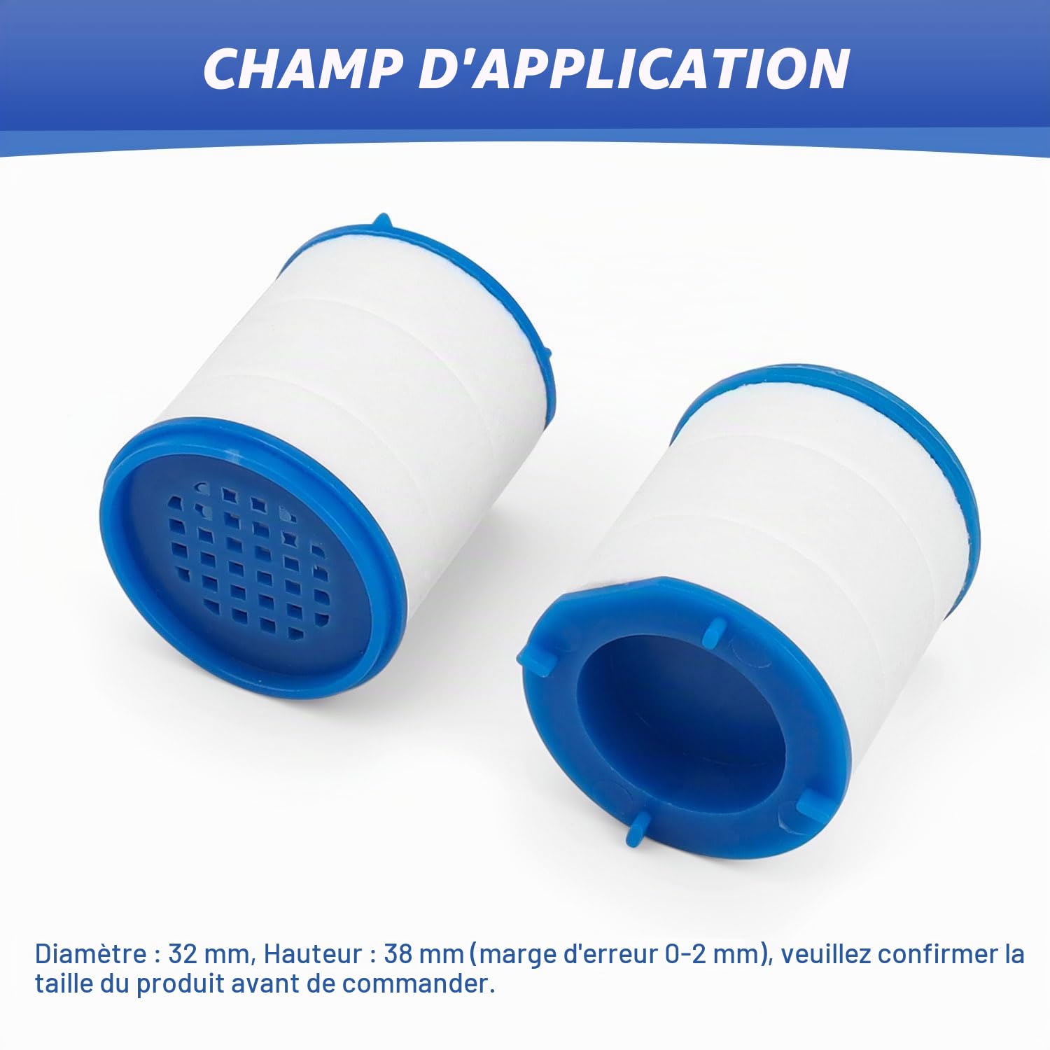 HASLED Pièces Élément de Filtre a Eau Robinet Anti Calcaire en Coton PP pour Cuisine Salle de Bain