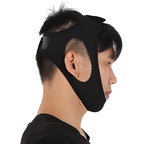 Correa de barbilla antironquidos, solución eficaz contra ronquidos, dispositivo antironquidos para dormir, correa de barbilla ajustable y