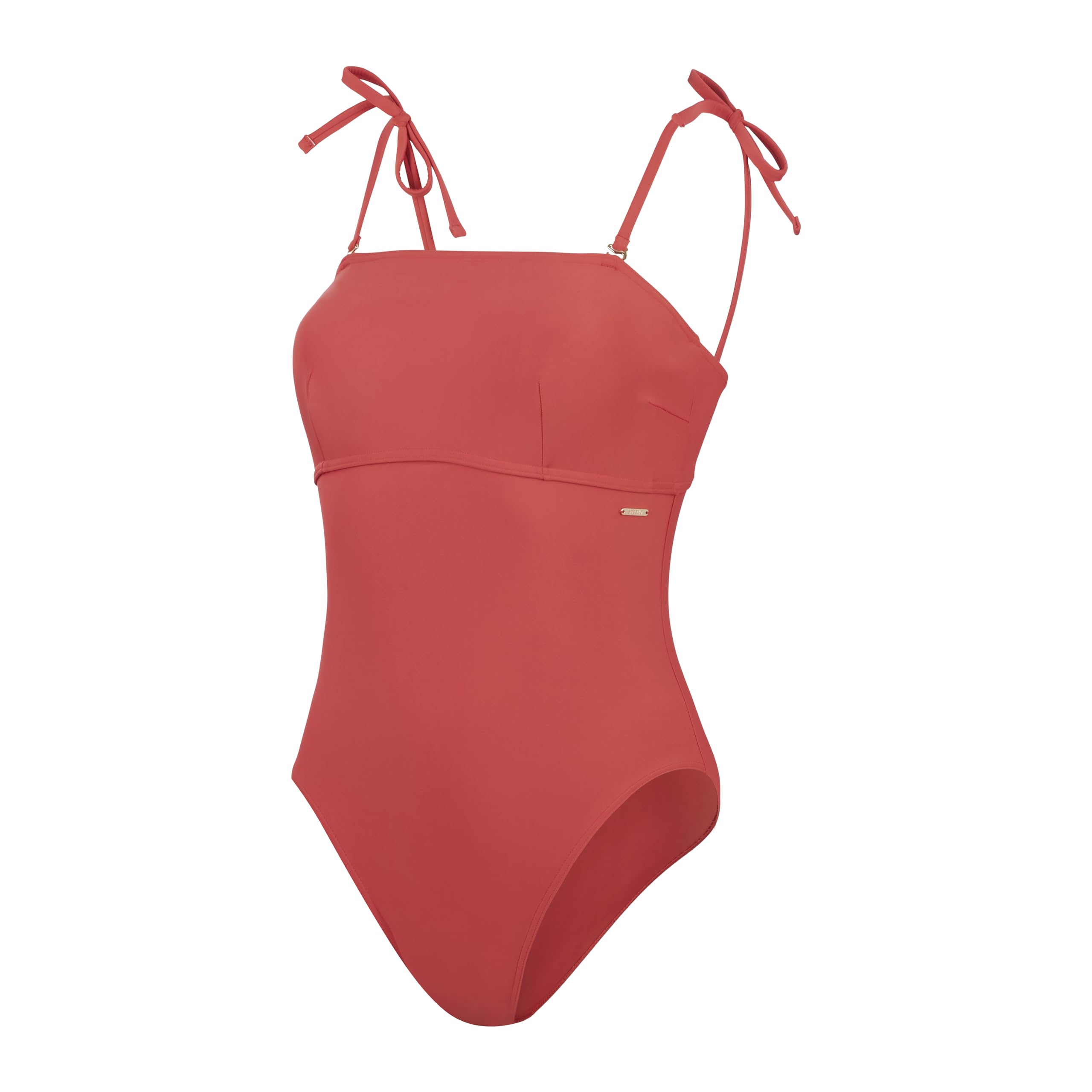 Speedo Women's Shaping Bandeau 1 Piece Swimsuit | Shapewear | Beach and Holiday Swimwear, Space Dust, 32/8