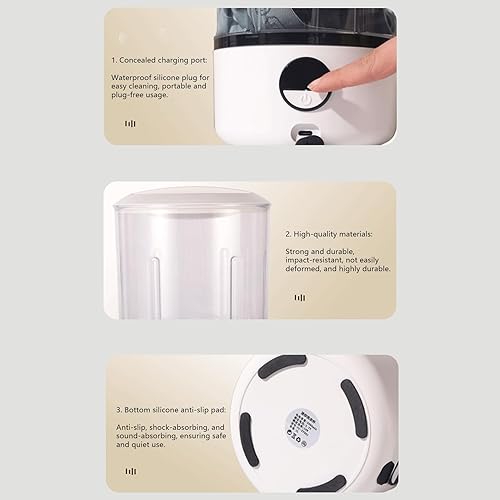 Miniatura 5 de Lavadora de lavandería portátil, máquina de lavandería recargable, lavadora de 5.39 x 5.39 x 8.27 pulgadas con construcción abdominal, dispositivo